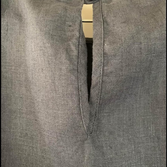 Japanese Style Linen Shift Dress. - Picture 5 of 8